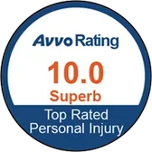 Avvo Rating 10.0 Superb — Top Rated Personal Injury